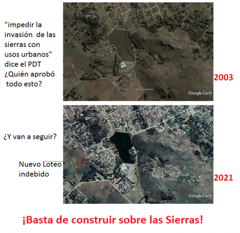 "Basta de lotear Sierras"